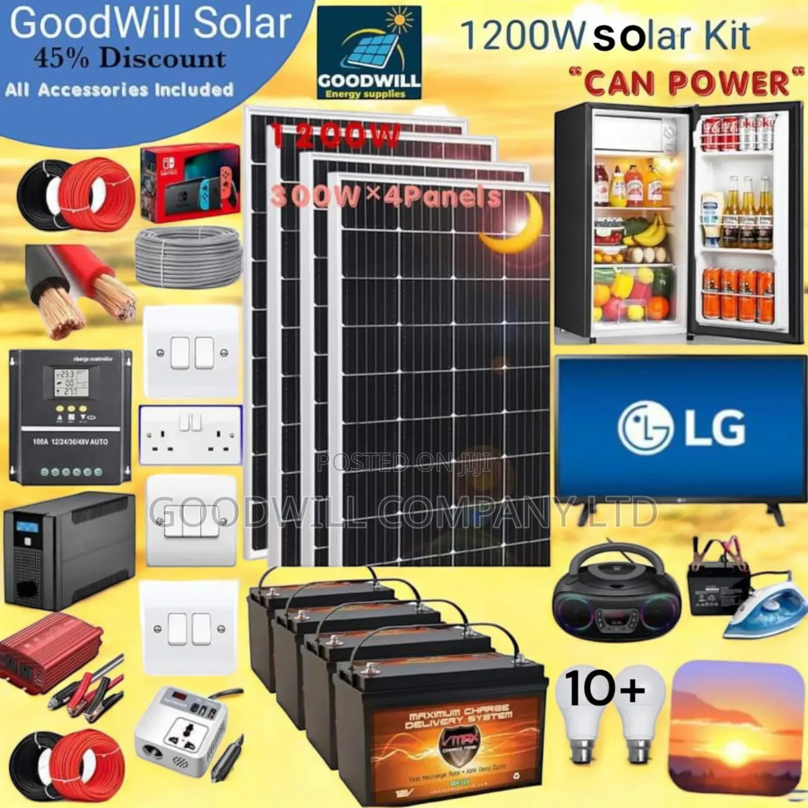 1200w Solar Kit (Sunshine Light)