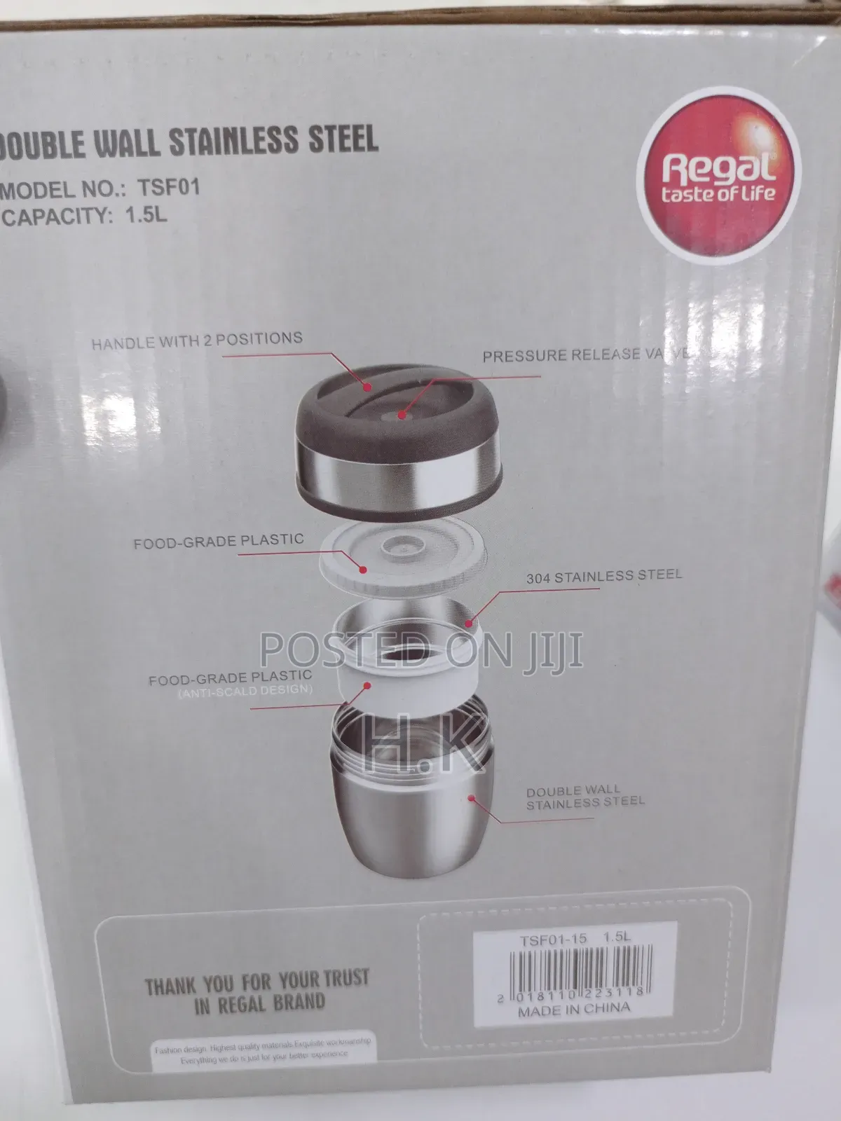1.5L Regal Food Flask