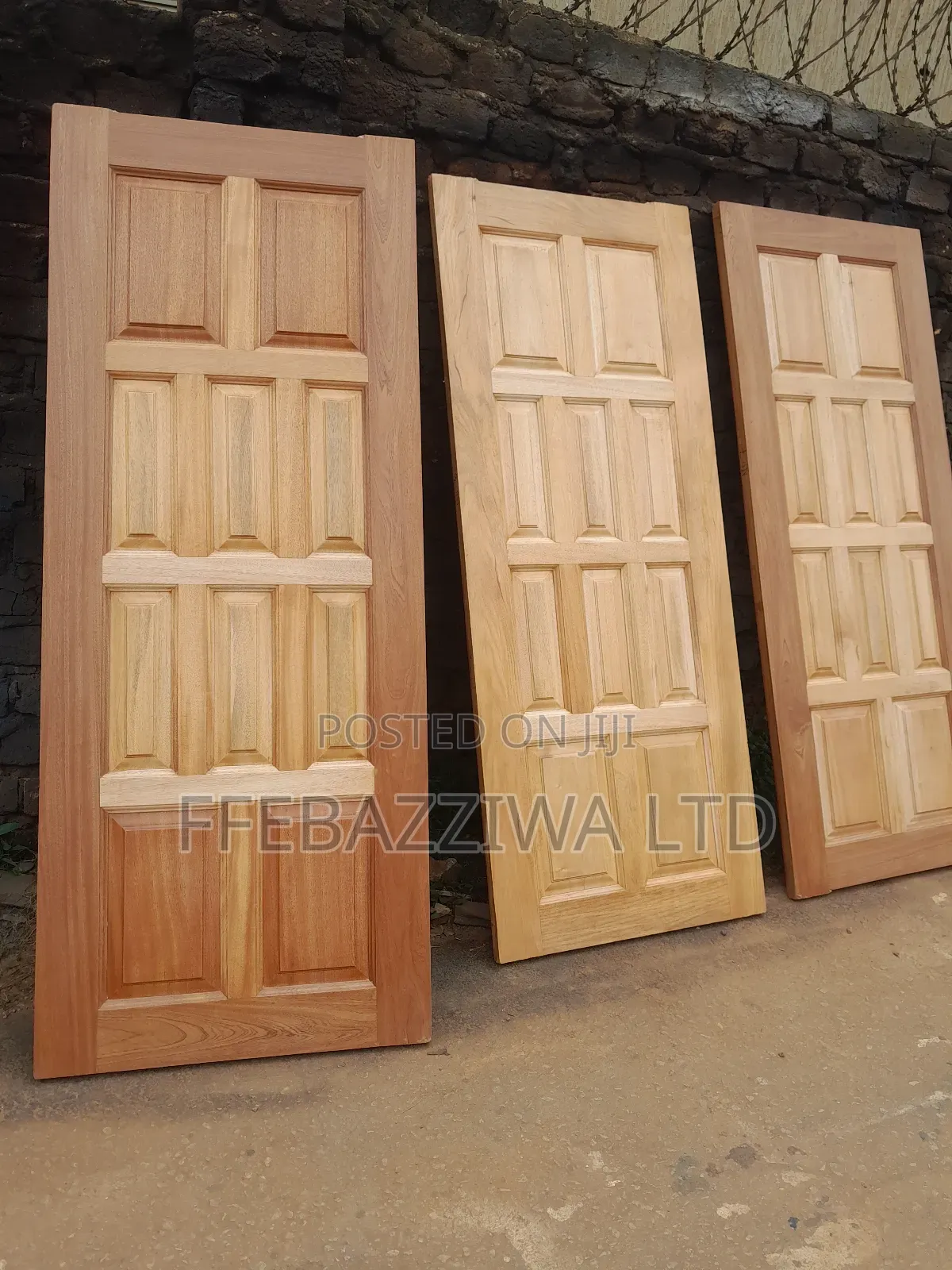Multiple Panel Mahogany Door