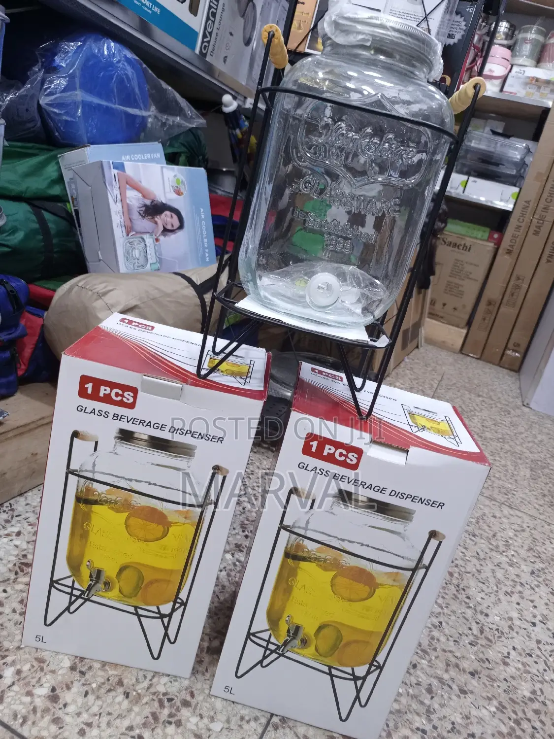5L Glass Beverage Dispenser