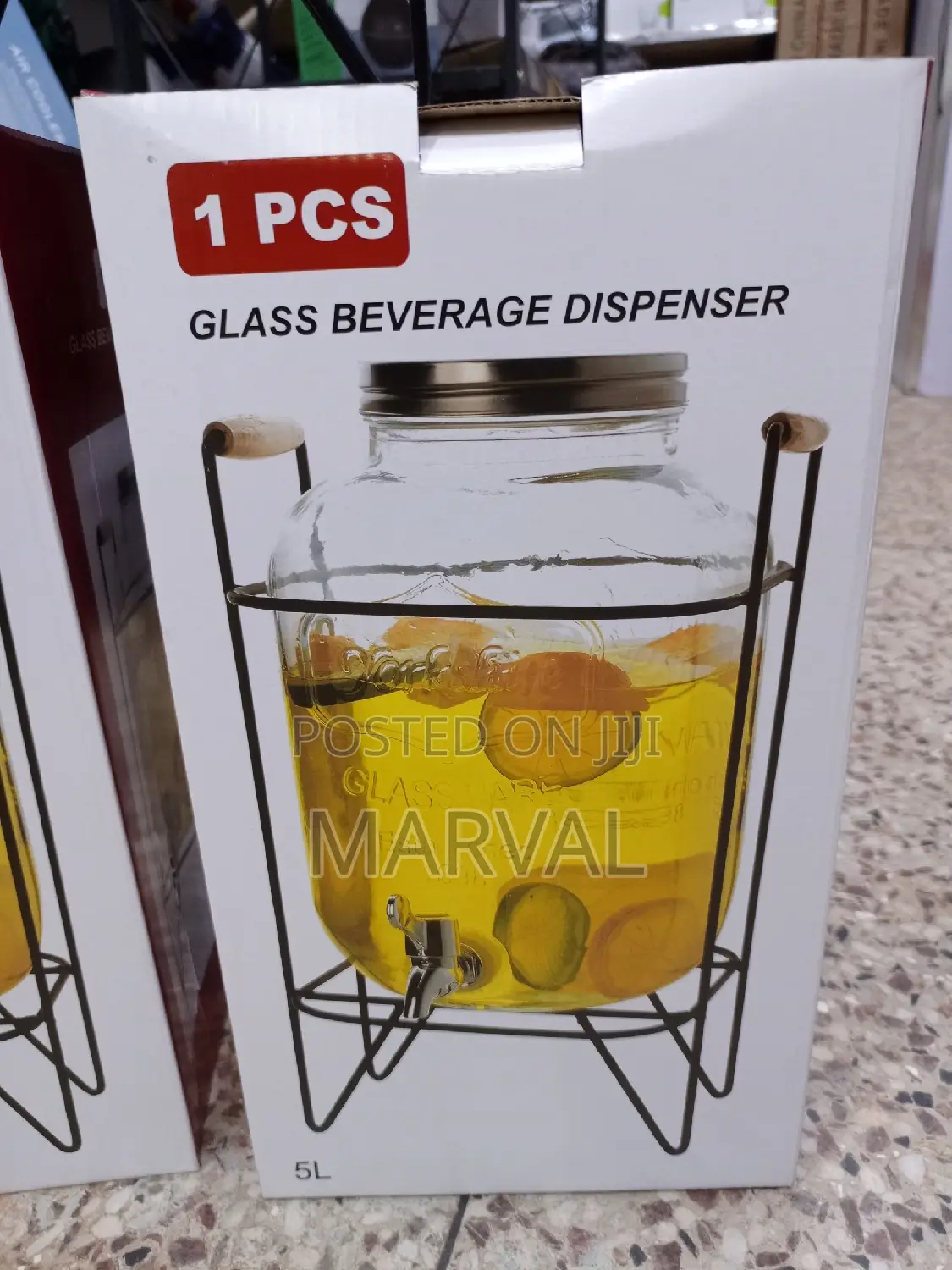 5L Glass Beverage Dispenser
