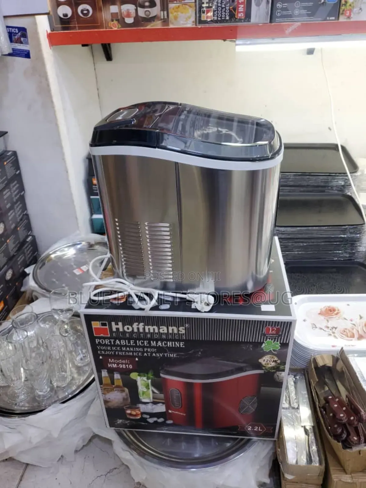 HOFFMANS 2.2L Portable Ice Cube Machines \\ 120w \\ HM-9810.