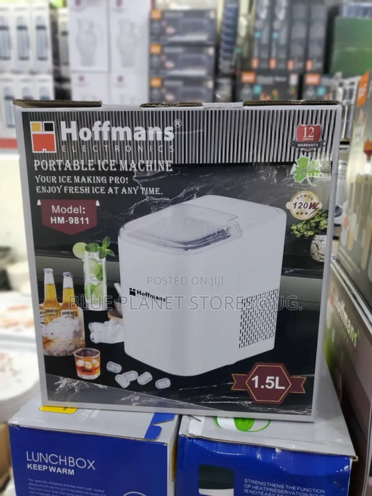 HOFFMANS 2.2L Portable Ice Cube Machines \\ 120w \\ HM-9810.