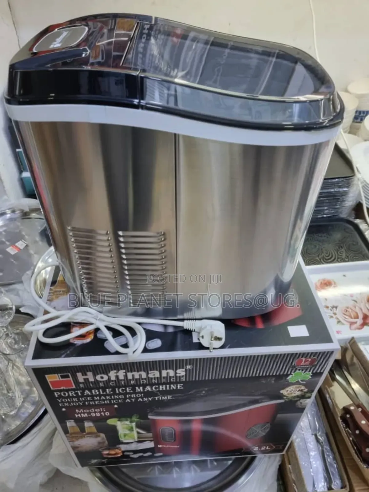 HOFFMANS 2.2L Portable Ice Cube Machines \\ 120w \\ HM-9810.