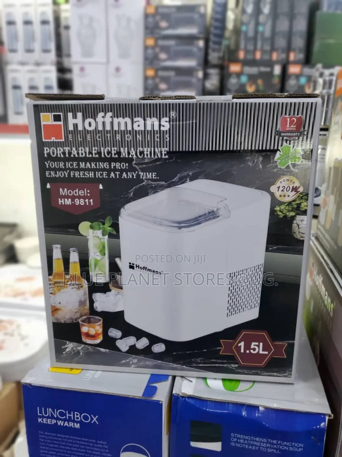 HOFFMANS 2.2L Portable Ice Cube Machines \\ 120w \\ HM-9810.