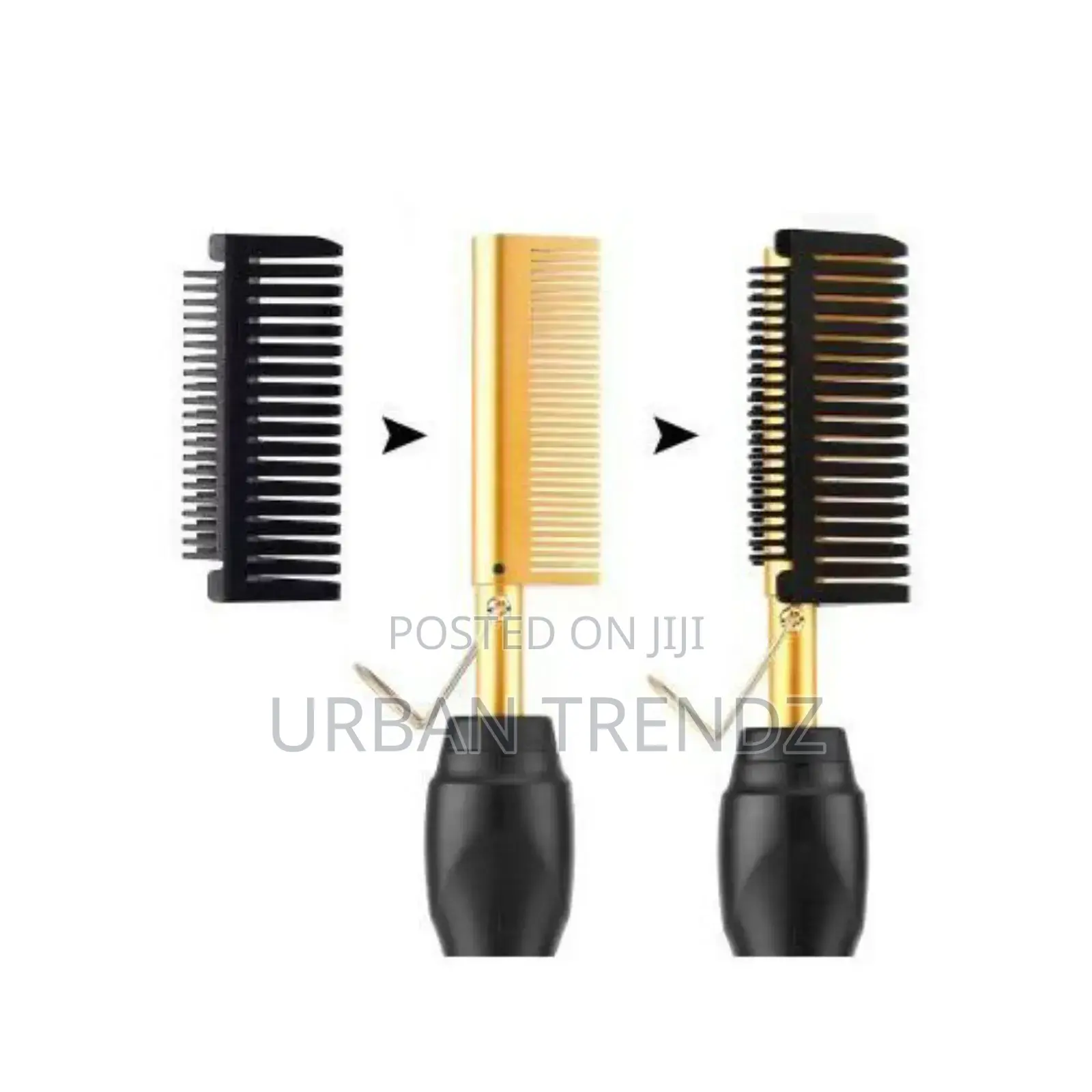 Electric Hot Comb Hair Straightener, High Heat Adjustable