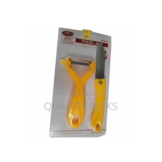Fruit Knife,Vegetable, Potato Peeler in Orange - Cutlery Set