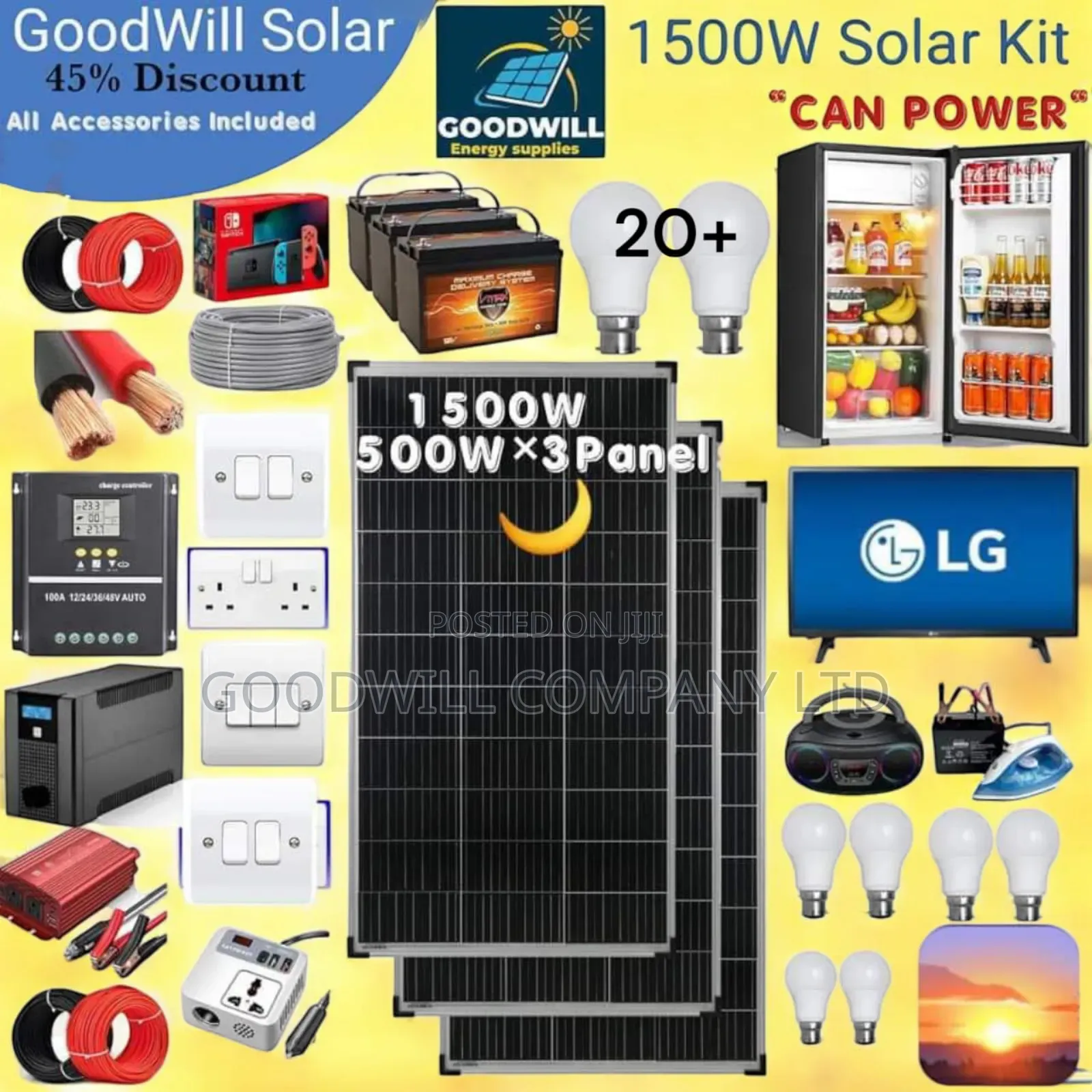 1500w Solar Kit Sunset