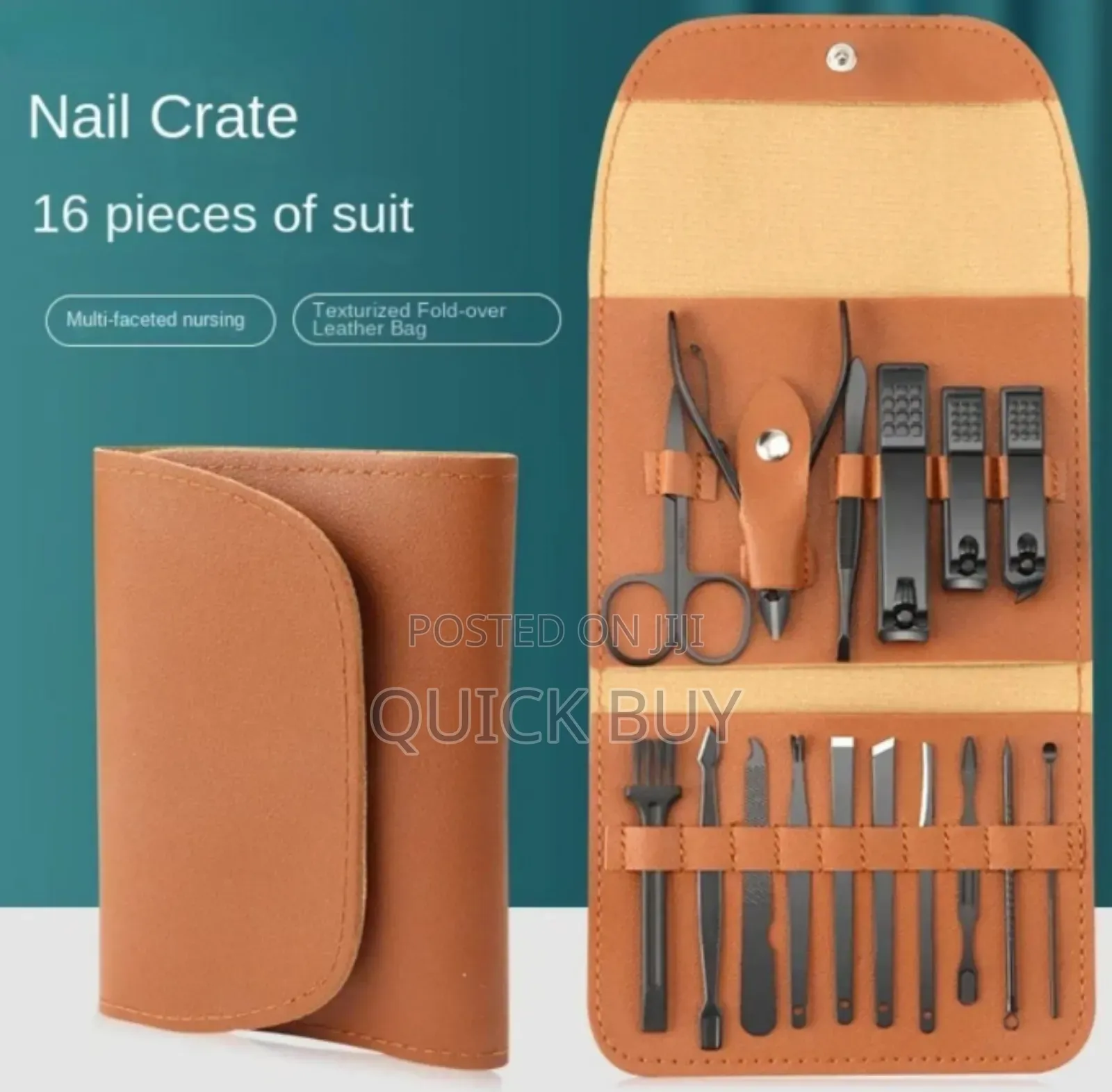 High Precision Stainless Manicure Pedicure Tool Set 16pcs