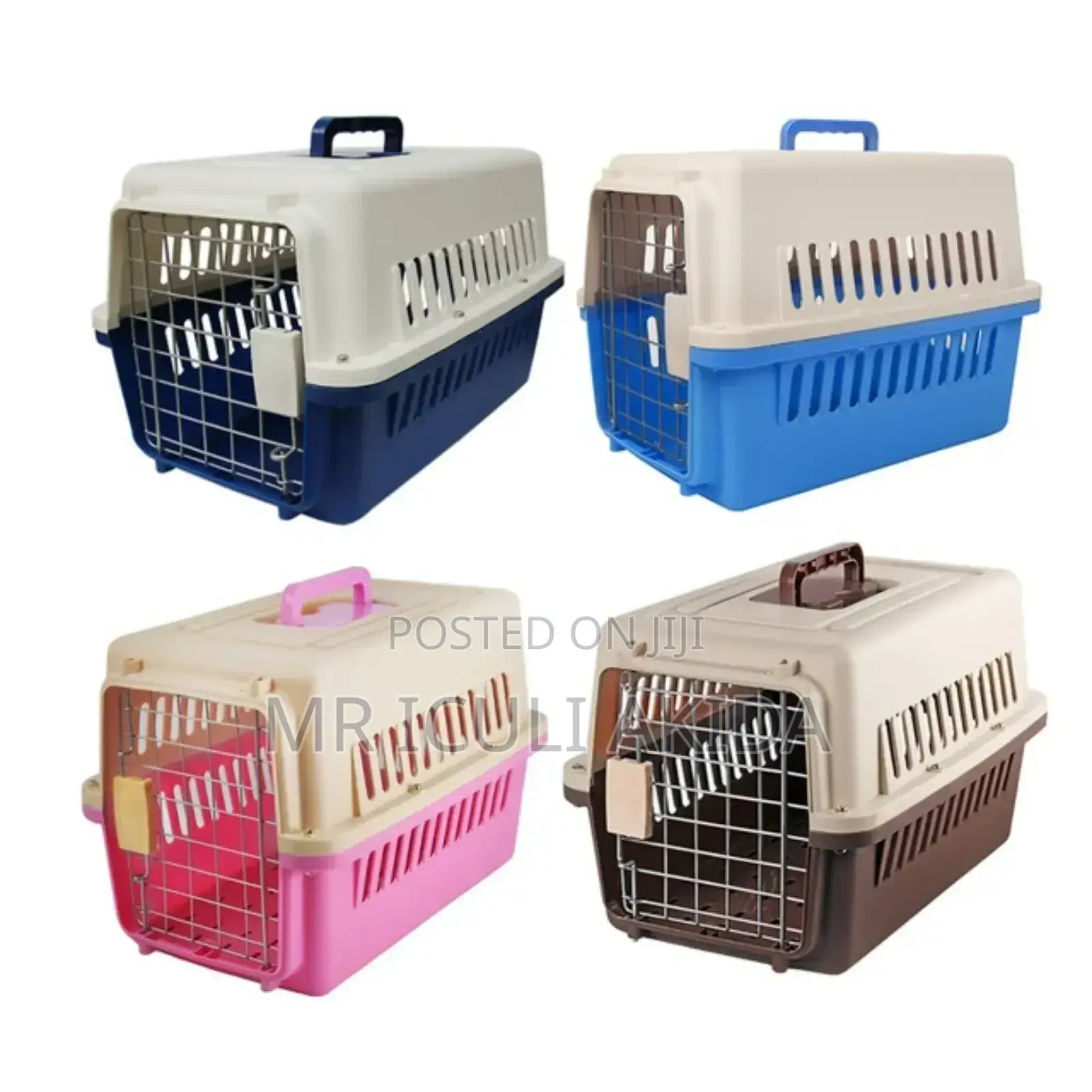 58x37x34cm Size-2 (<18kg)Plastic Pet Transportation Cage Box