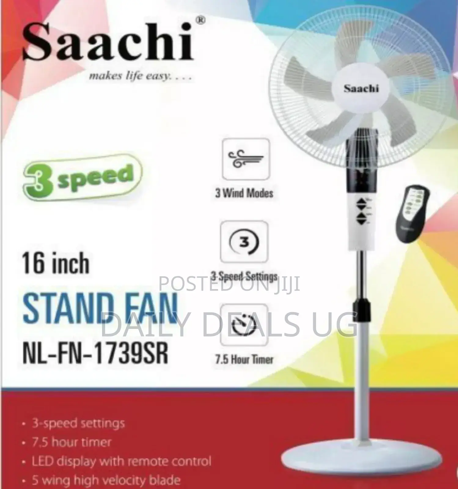 Electric Saachi Stand Fan