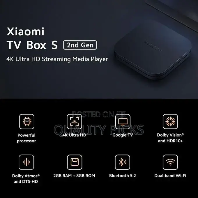 Google Assistant Remote Streaming Media Player- Black