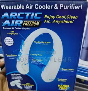 Portable Rechargeable Wearable Cooling Neck Fan