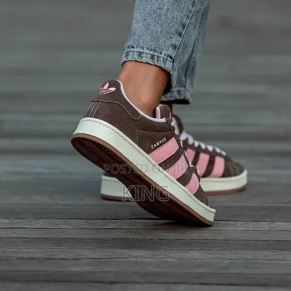 Premium Adidas Campus Brown Prink Sneakers