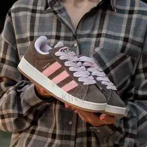 Actual Adidas Campus Brown Prink Sneakers