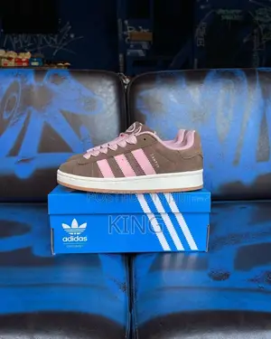 Cozy Adidas Campus Brown Prink Sneakers