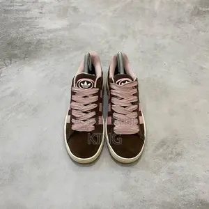 Fanshionable Adidas Campus Brown Prink Sneakers