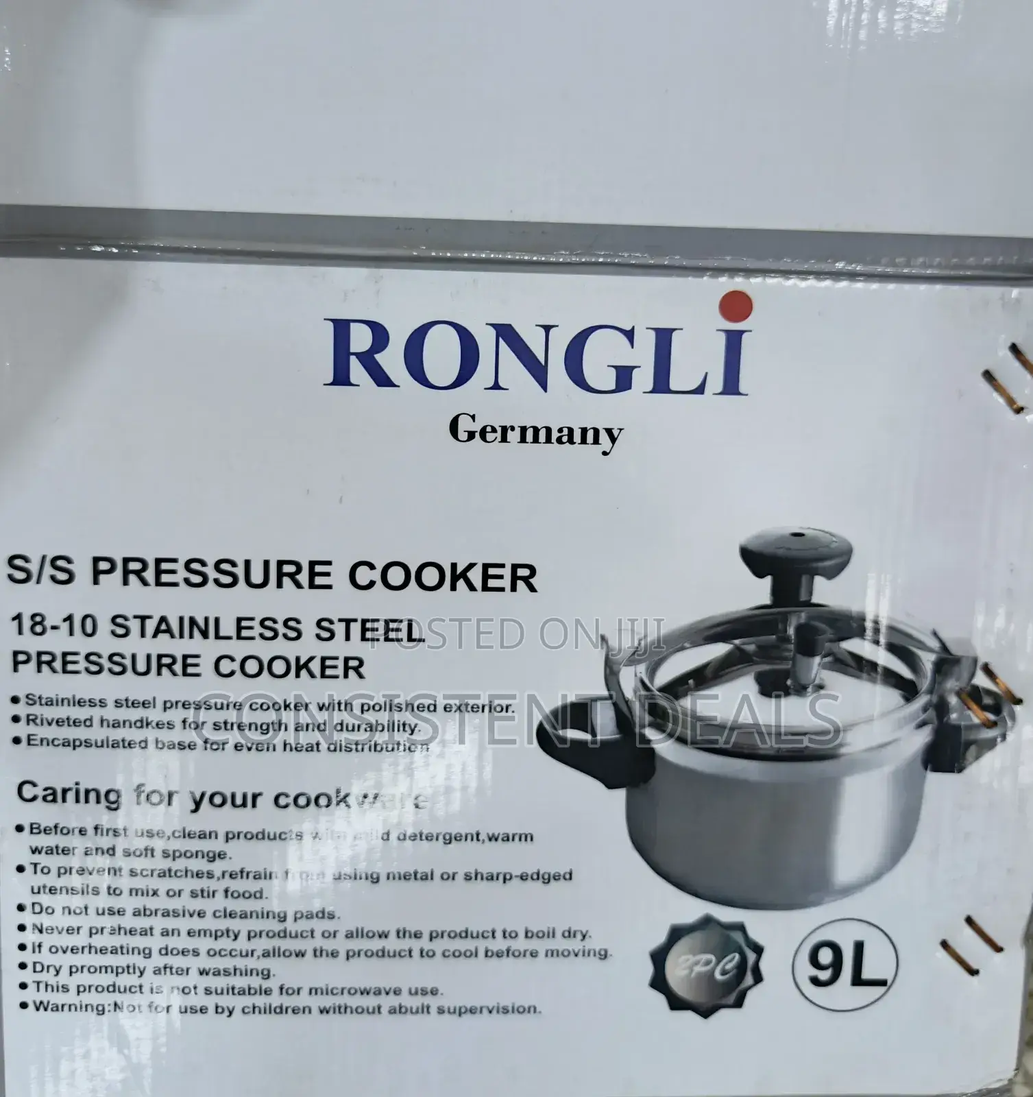 S/S Stainless Steel 9L Pressure Cooker