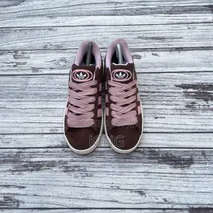 Soothing Adidas Campus Brown Prink Sneakers