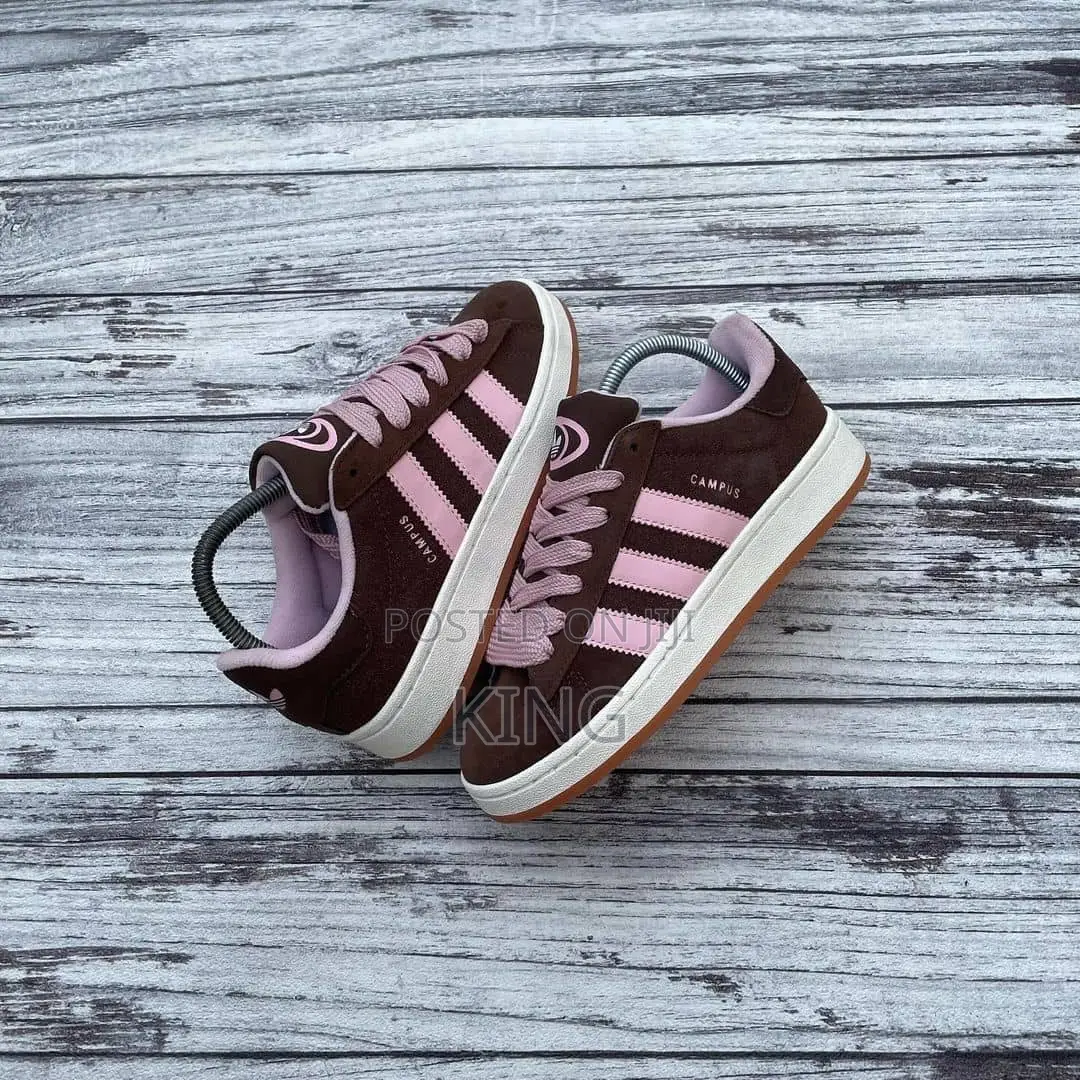 Genuine Adidas Campus Brown Prink Sneakers