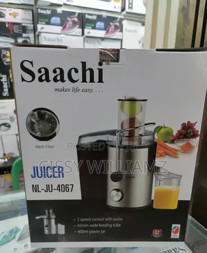 Saachi Stainless Steel Juice Extractor Juicer With 2 Speed