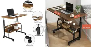 Height Adjusted Bedside Laptop Study Table WTH Wheels,Shelf