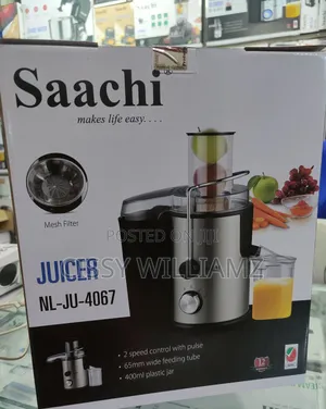 Saachi Electric Juice Extractor Juicer - Silver