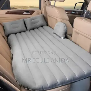 Flocking Inflatable Car Sleeping Travel Mattress PVC Air Bed