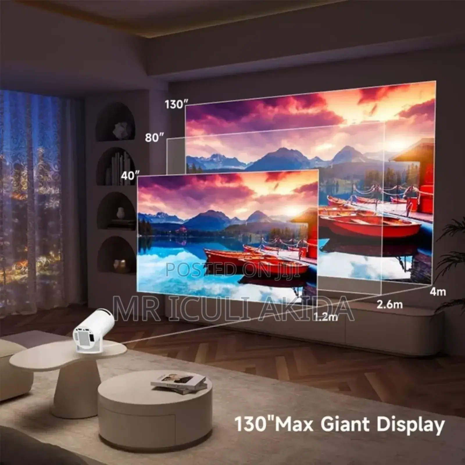  Ultra HD Cinema,Theatre Android Portable LCD Projector