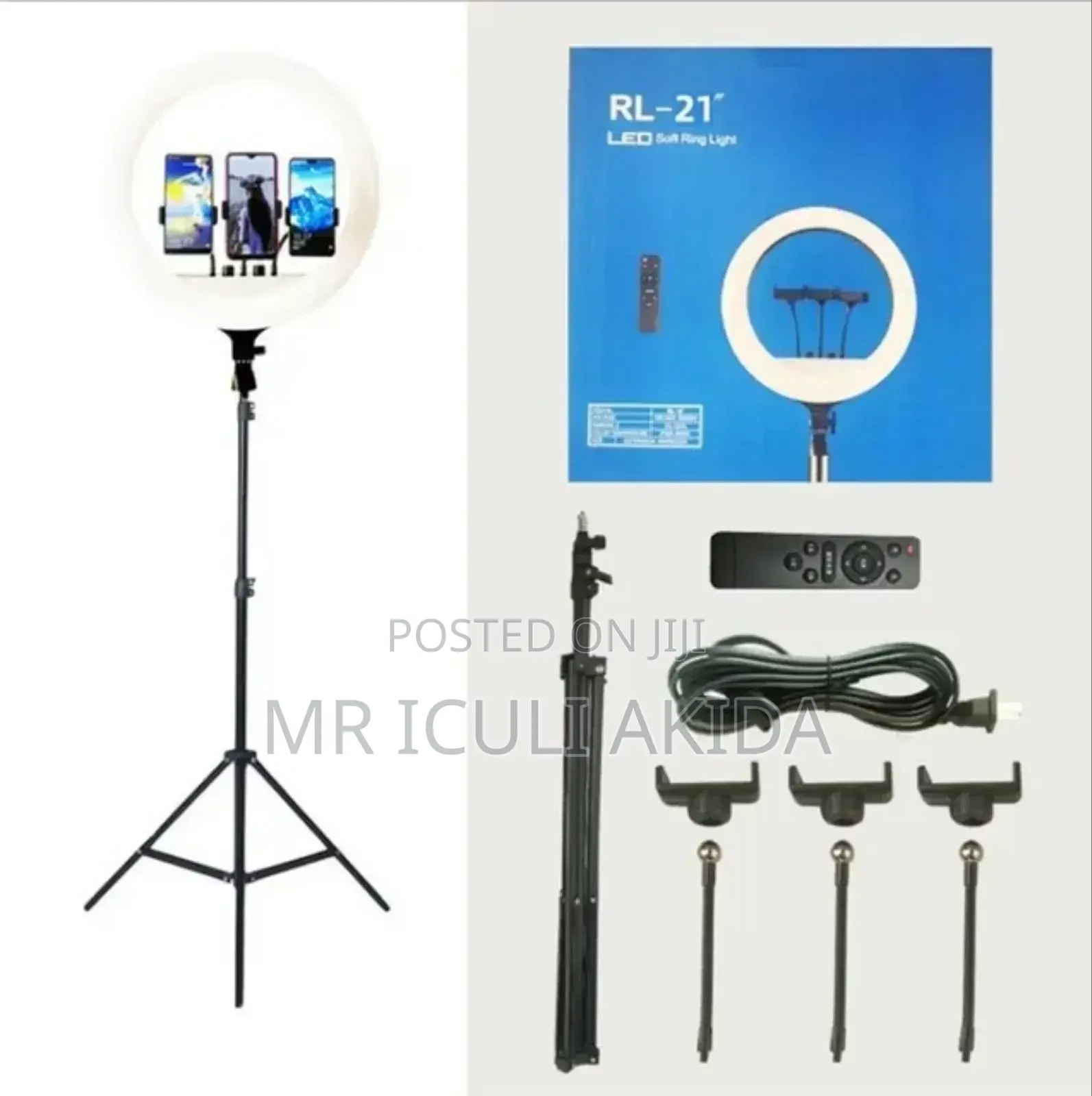 21" Vlog, Makeup Selfie 3600rotatabe Ring Light WTH Remote