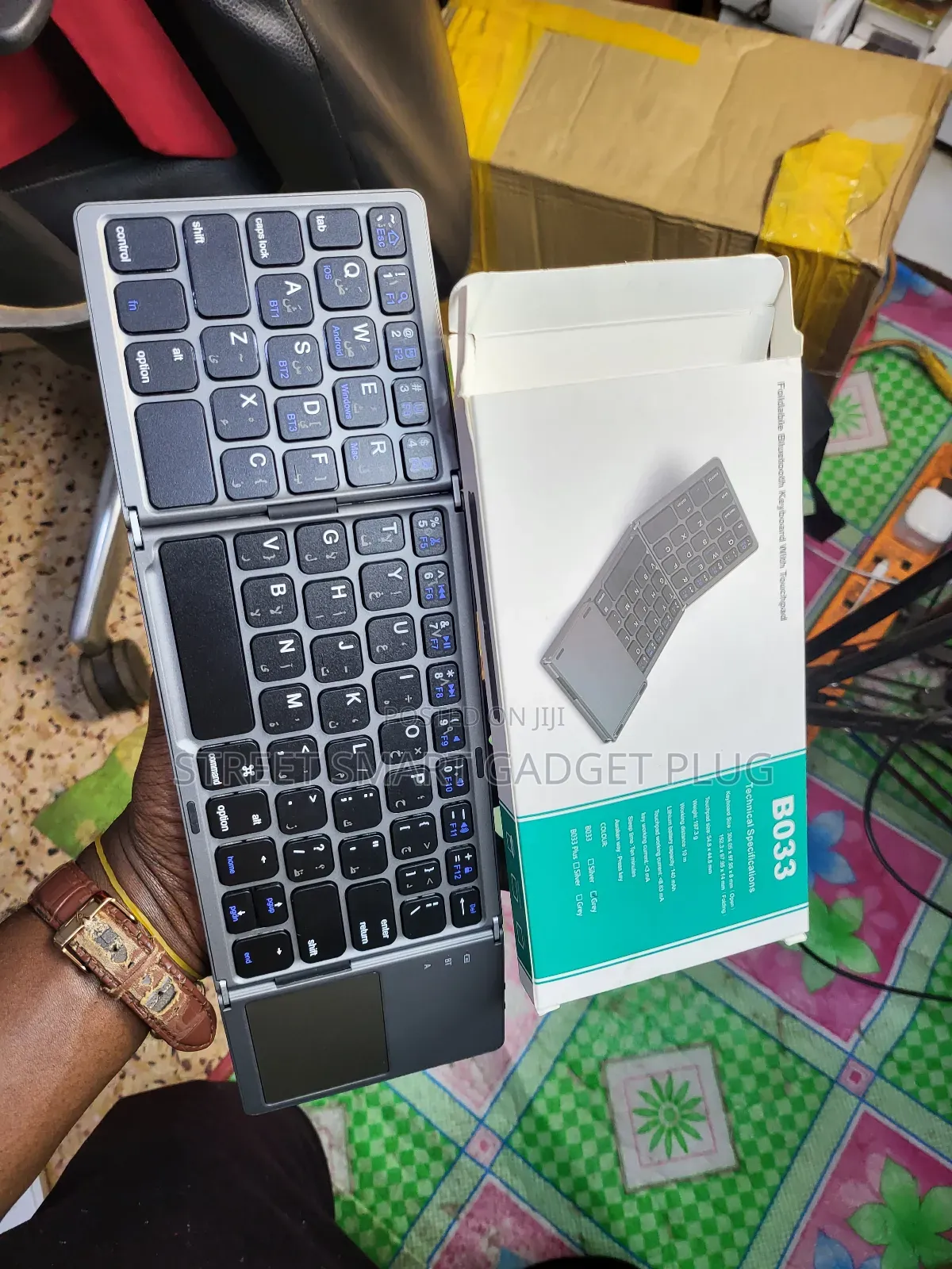 Foldable Bluetooth Keyboard Touch Pad