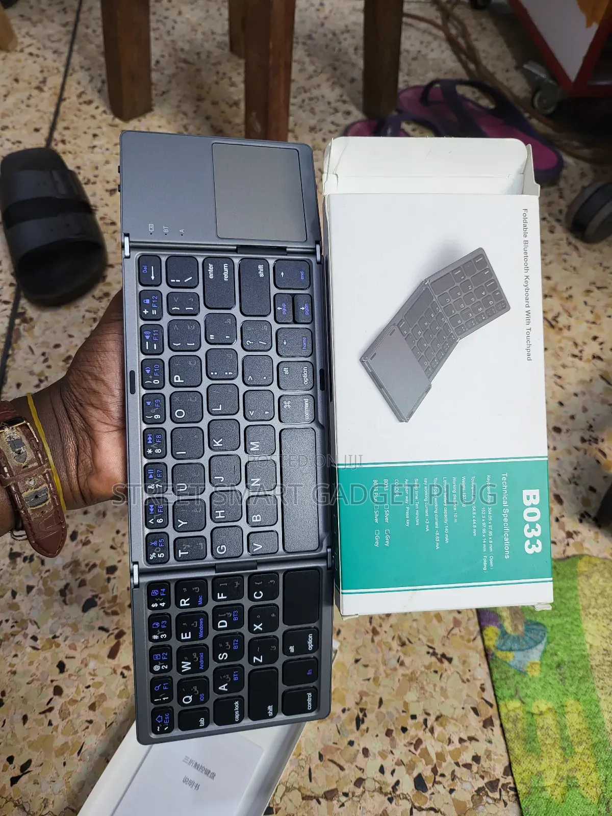 Foldable Bluetooth Keyboard Touch Pad