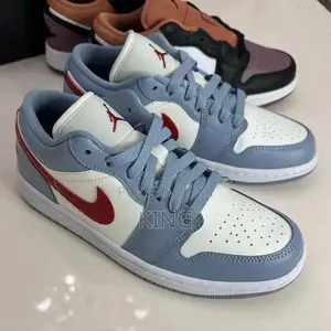 Real Air Jordan 1 Low Blue Whisper