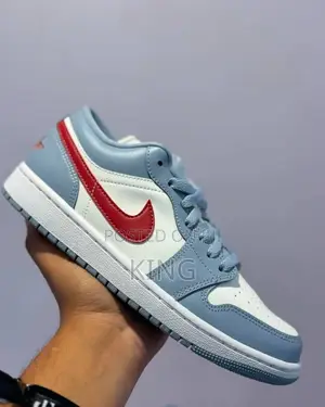 Gentle Air Jordan 1 Low Blue Whisper