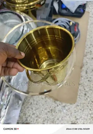 Stainless Steel Barrels Ice Bucket With Handle