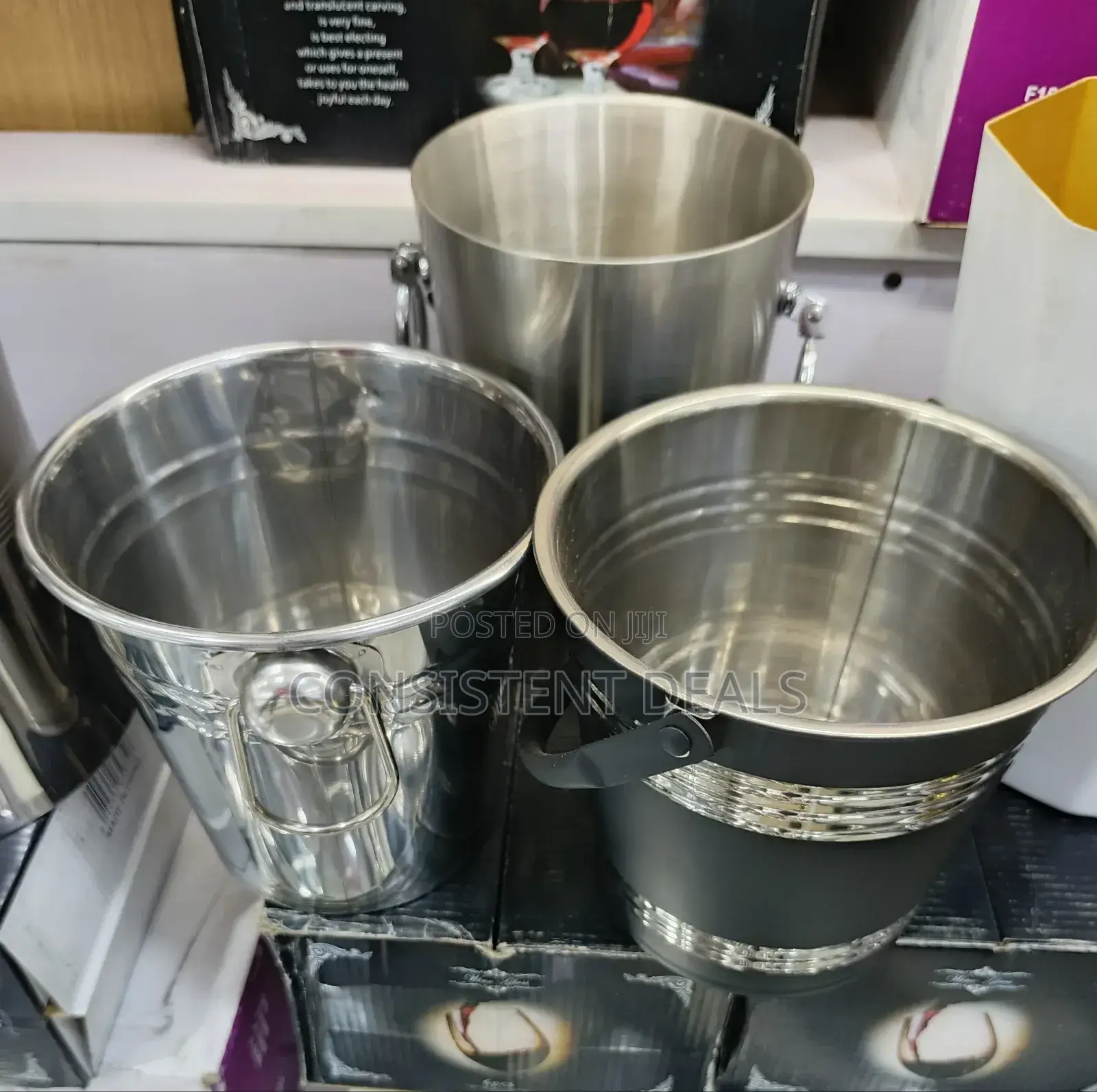 Stainless Steel Portable Ice Bucket
