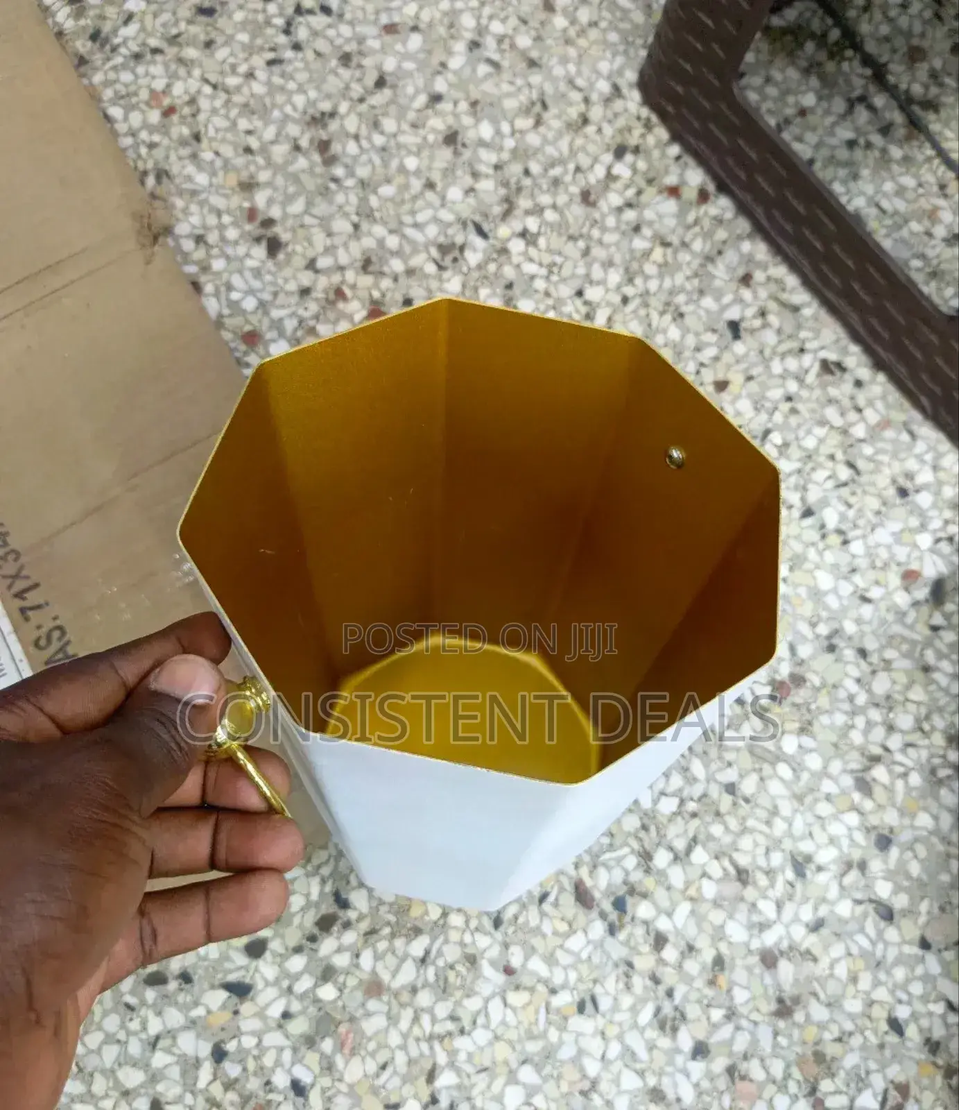Octagonal Steel Ice Bucket