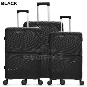 3 Piece S of 20, 24, 28 Inch Carry-on Hard-Sided Suitcase