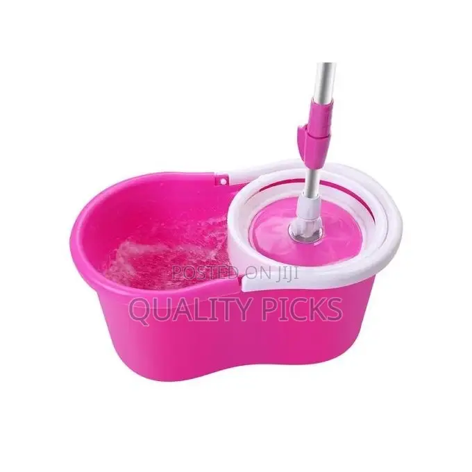 Other 360 Spin Magic Mop With Bucket - Pink.