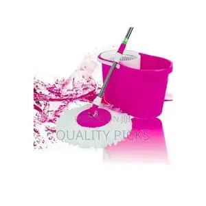 Other 360 Spin Magic Mop With Bucket - Pink.