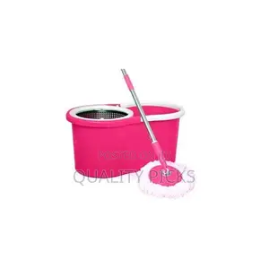 Other 360 Spin Magic Mop With Bucket - Pink.