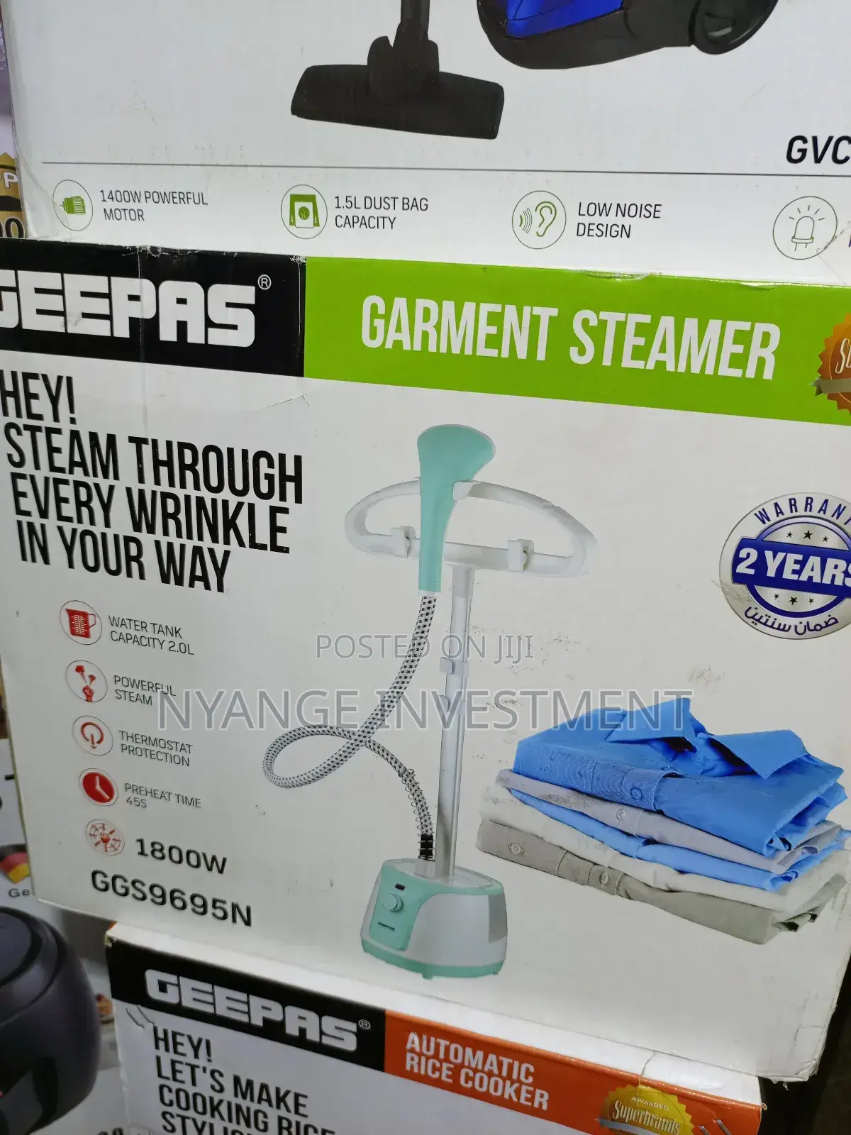 Geepass 1800w Garment Steamer