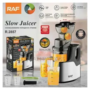 RAF Slow Masticating Juicer Extractor Big Mouth Slow Screw