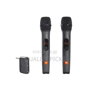JBL Two Wireless Microphone System With Dual-Channel