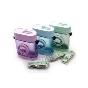 Camera Water Bottle BPA Free Creative Rectangle Bottle
