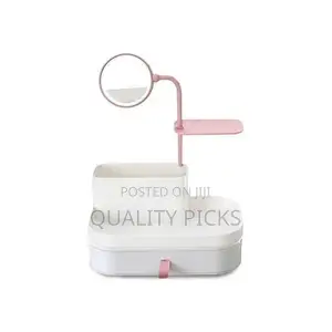 Makeup Organizer With Rotatable Mirror