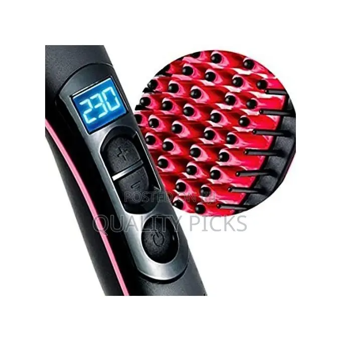 3 Ln1 Electric Fast Ceramic Styling Hair Straightener Brush