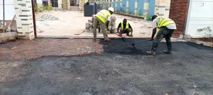 Asphalt Access Road Construction for Apartments