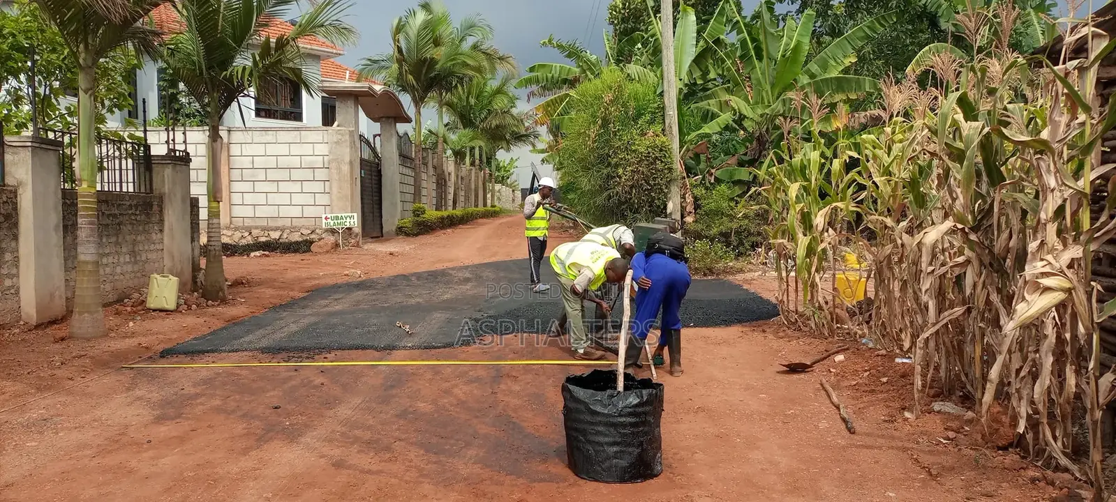 Access Road Asphalting for Rich Estates