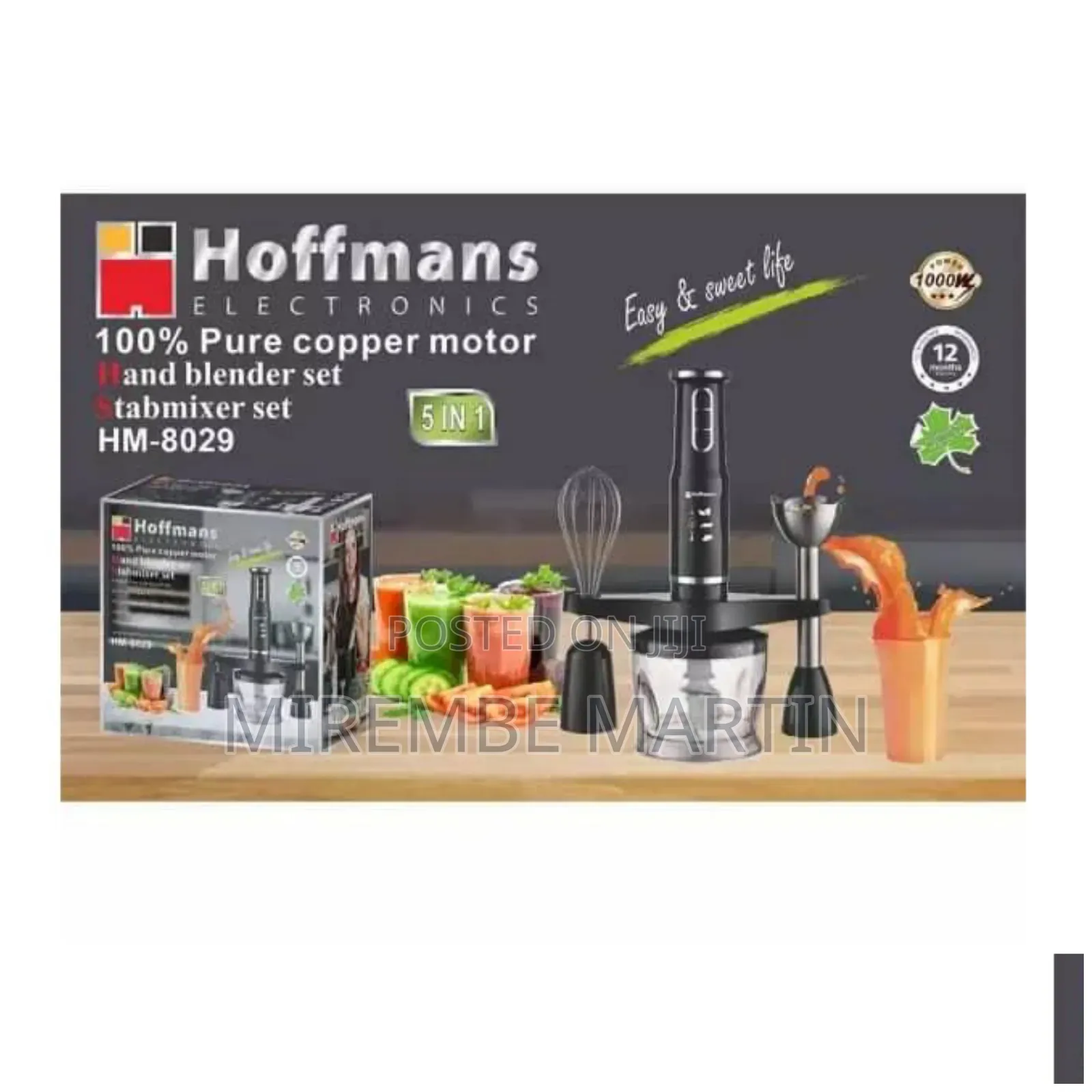 5 in 1 Hoffmans Electric Handheld Blender and Mixer.